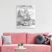 La Salle landing in Texas Canvas Afdruk (Insitu (Woonkamer))