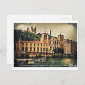 La Saône - Lyon Briefkaart (Voorkant / Achterkant)