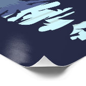 La Savoie Skigebied poster, retro. Winterreis Perfect Poster (Hoek)