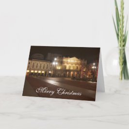 La Scala, het Wenskaart van Kerstmis van Milaan, Feestdagen Kaart