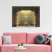 La Scala, Milaan, tijdens een optreden Canvas Afdruk (Insitu (Woonkamer))