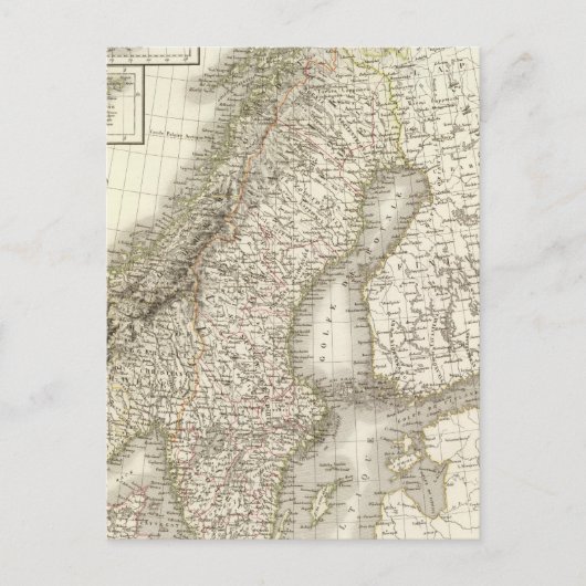 La Scandinavie - Scandinavia Briefkaart (Voorkant)