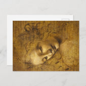 La Scapigliata, 1508 by Leonardo da Vinci Feestdagenkaart (Voorkant / Achterkant)