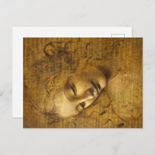 La Scapigliata, 1508 by Leonardo da Vinci Feestdagenkaart (Voorkant / Achterkant)