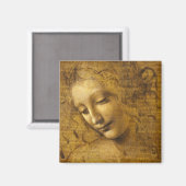 La Scapigliata, 1508 by Leonardo da Vinci Magneet (Voorkant / Achterkant)