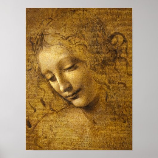 La Scapigliata, 1508 by Leonardo da Vinci Poster (Voorkant)