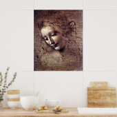 La Scapigliata - da Vinci - c1508 Poster (Keuken)
