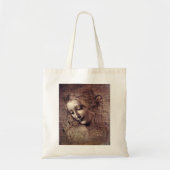 La Scapigliata - da Vinci - c1508 Tote Bag (Voorkant)