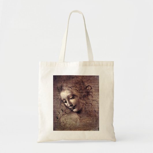 La Scapigliata - da Vinci - c1508 Tote Bag (Voorkant)