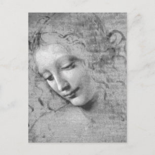 La Scapigliata door Leonardo da Vinci Briefkaart