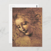 La Scapigliata door Leonardo da Vinci Briefkaart (Voorkant / Achterkant)