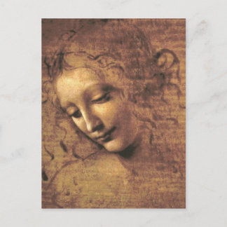 La Scapigliata door Leonardo da Vinci Briefkaart
