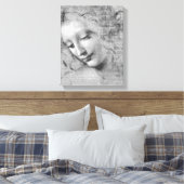 La Scapigliata door Leonardo da Vinci Canvas Afdruk (Insitu (Slaapkamer))