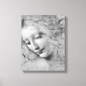 La Scapigliata door Leonardo da Vinci Canvas Afdruk (Voorkant)
