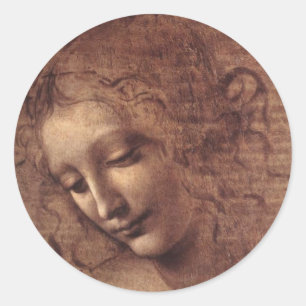 La Scapigliata Vrouw Head Ronde Sticker