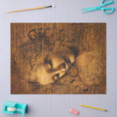 La Scapiliata, 1506-1508 door Leonardo da Vinci Tissuepapier (Craft)