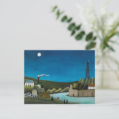 La Seine a Suresnes door Henri Rousseau,  kunst Briefkaart (Staand voorkant)