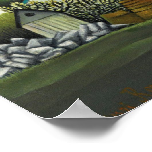 La Seine a Suresnes door Henri Rousseau, kunst Poster (Hoek)