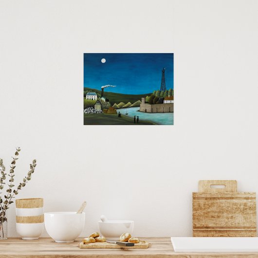 La Seine a Suresnes door Henri Rousseau,  kunst Poster (Keuken)