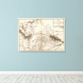 La Seine, l'Oise Canvas Afdruk (Insitu (Houten vloer))