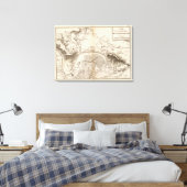 La Seine, l'Oise Canvas Afdruk (Insitu (Slaapkamer))