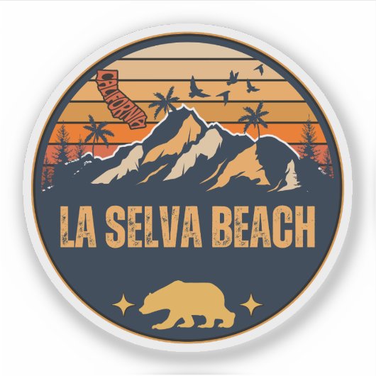 La Selva Beach, Californië Sticker (Voorkant)
