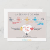 La semaine de 168H Briefkaart (Voorkant / Achterkant)