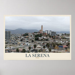 La Serena vanuit de heuvels Poster