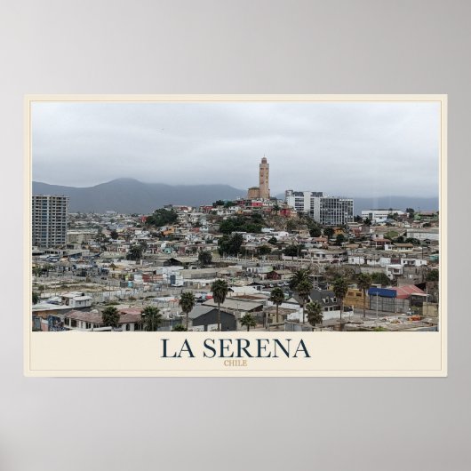 La Serena vanuit de heuvels Poster (Voorkant)