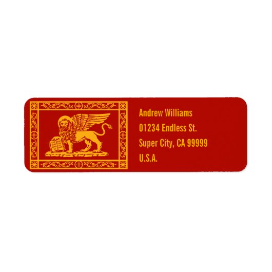 La Serenissima Etiket (Voorkant)