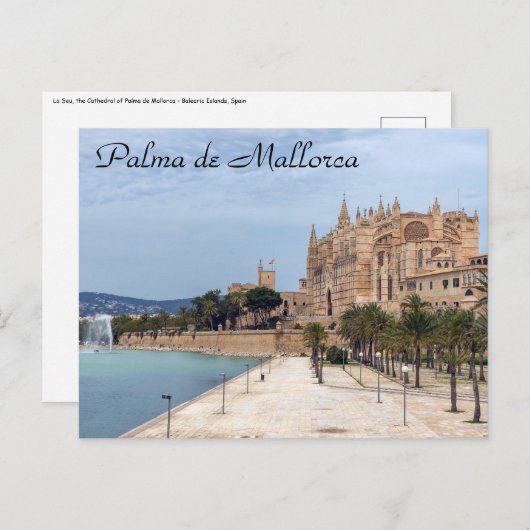 La Seu, de kathedraal van Palma de Mallorca - Span Briefkaart (Voorkant / Achterkant)