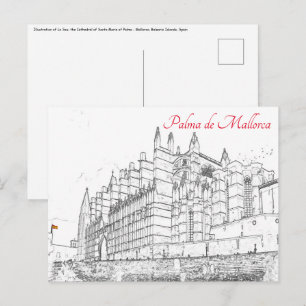 La Seu, de kathedraal van Palma de Mallorca - Span Briefkaart