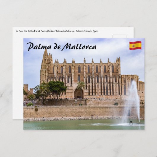 La Seu, de kathedraal van Palma de Mallorca - Span Briefkaart (Voorkant / Achterkant)