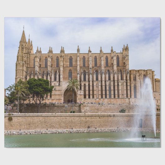 La Seu, de kathedraal van Palma de Mallorca - Span Cadeaupapier (Vlak)