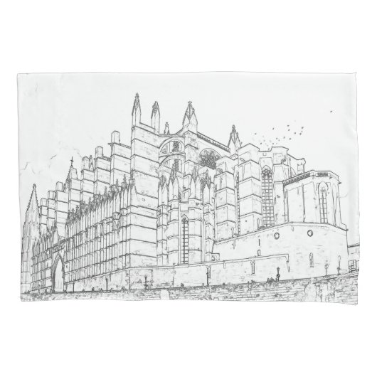 La Seu, de kathedraal van Palma de Mallorca - Span Kussensloop (Voorkant)