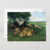 La Siesta Pendant la saison des foins, 1867, Briefkaart (Voorkant / Achterkant)