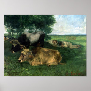 La Siesta Pendant la saison des foins, 1867, Poster
