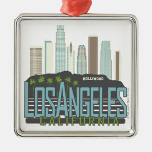 LA Silhouet Vintage Metalen Ornament