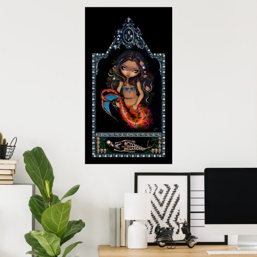 La Sirena zeemeermindag van de dode Art Print (Thuiskantoor)