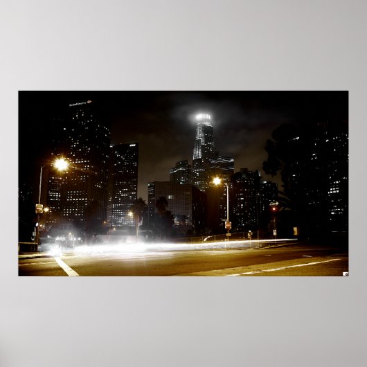 LA Skyline 2 - Afdrukken Poster (Voorkant)