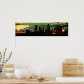 LA Skyline - Afdrukken Poster (Keuken)