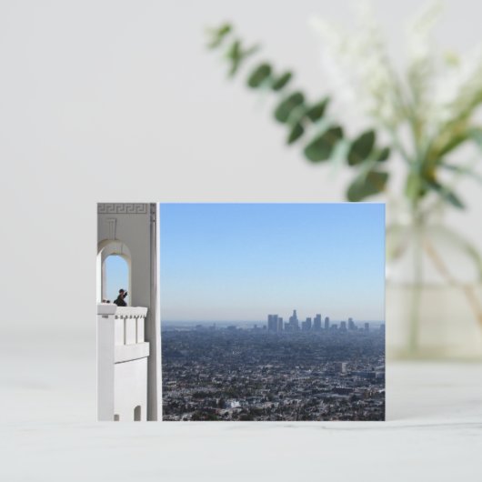 LA Skyline Briefkaart (Staand voorkant)