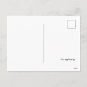 LA Skyline Night Sky Feestdagenkaart (Achterkant)