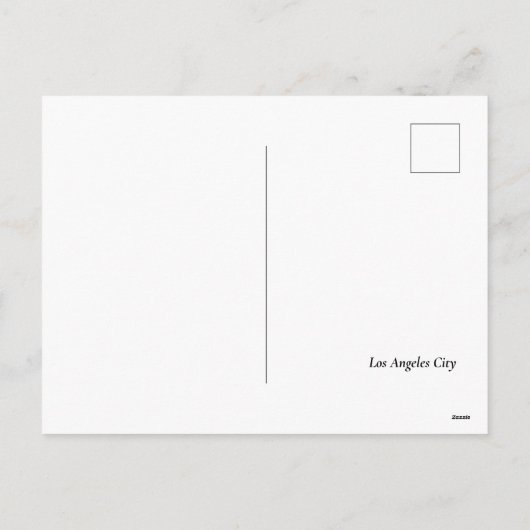 LA Skyline Night Sky Feestdagenkaart (Achterkant)