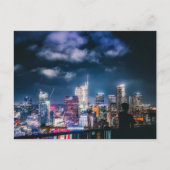 LA Skyline Night Sky Feestdagenkaart (Voorkant)