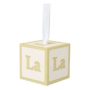 "La" Solfeggio Musical Baby Blocks Yellow Decoratie