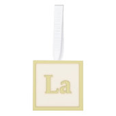 "La" Solfeggio Musical Baby Blocks Yellow Decoratie (Voorkant)