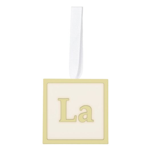 "La" Solfeggio Musical Baby Blocks Yellow Decoratie (Voorkant)
