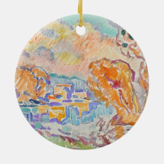 La Sologne | Louis Valtat Keramisch Ornament (Achterkant)