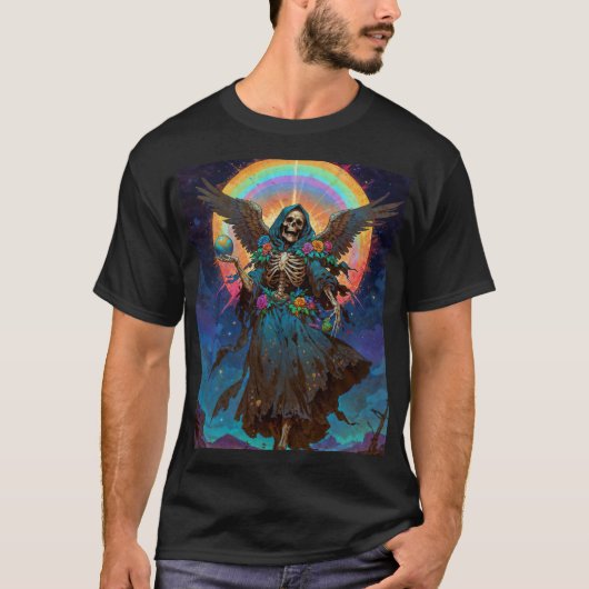 La Sombra Benévola Santa Muerte T-shirt (Voorkant)